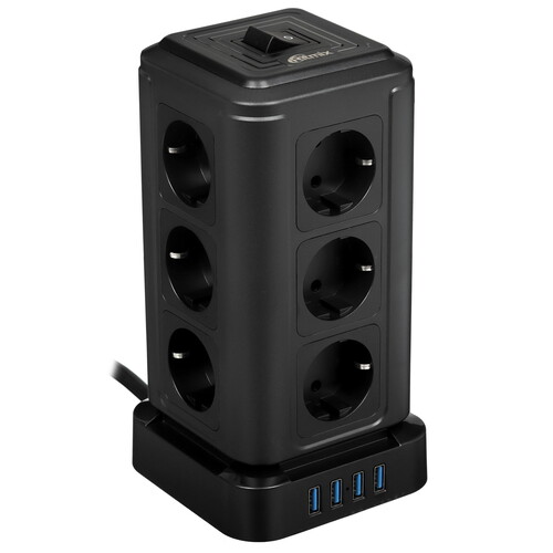 Купить Сетевой фильтр Ritmix RM-2124 черный  9133310. Характеристики, отзывы и цены в Донецке