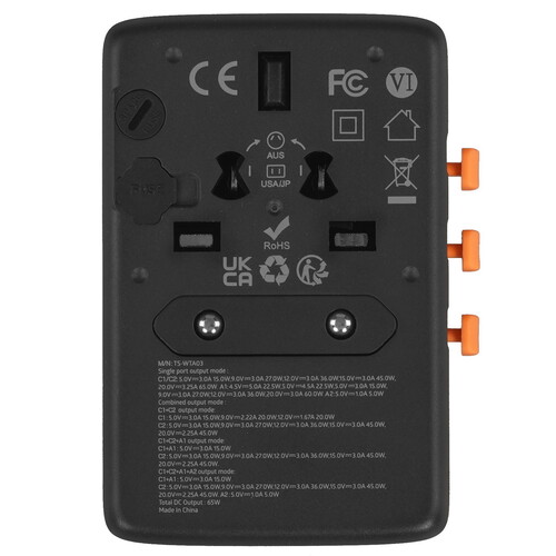 Купить Сетевой фильтр Tessan TS-WTA-03 черный  9133320. Характеристики, отзывы и цены в Донецке