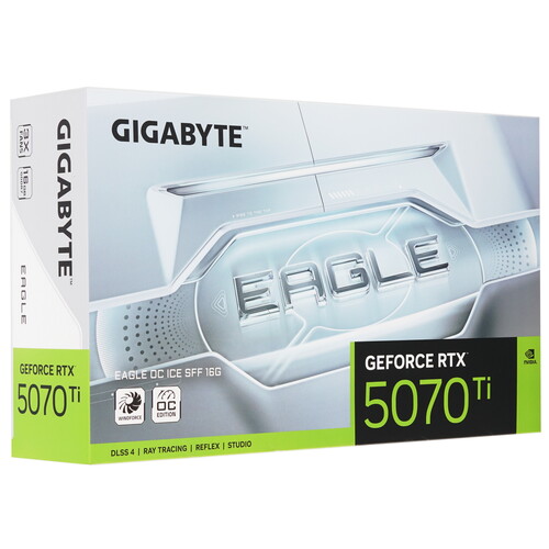 Купить Видеокарта GIGABYTE GeForce RTX 5070 Ti EAGLE OC ICE SFF  5613390. Характеристики, отзывы и цены в Донецке