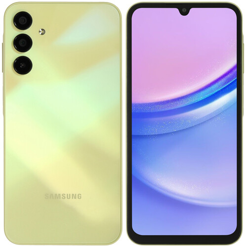 Купить 6.5" Смартфон Samsung Galaxy A15 128 ГБ желтый  5455983. Характеристики, отзывы и цены в Донецке