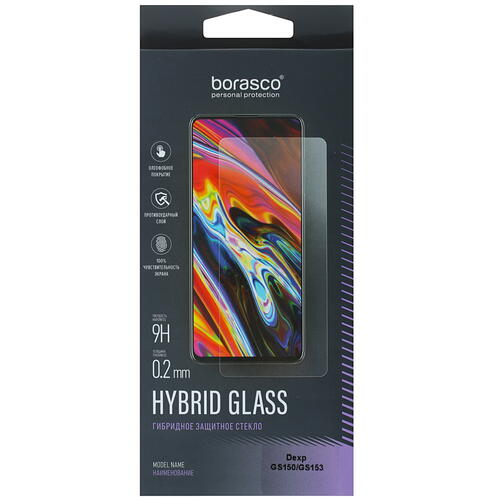 Купить Защитное гибридное стекло BoraSCO для экрана DEXP GS150/ GS153  4874522. Характеристики, отзывы и цены в Донецке