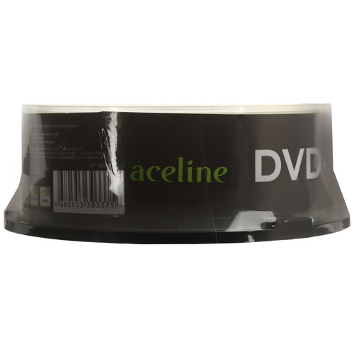 Купить DVD-диск Aceline DVD+R, 4.7 ГБ, Cake Box, 16x, 25 шт  5454991. Характеристики, отзывы и цены в Донецке