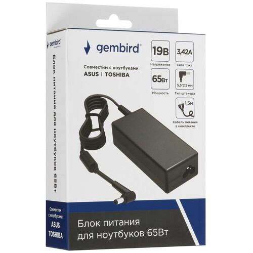 Купить Адаптер питания сетевой Gembird NPA-AC19  9178334. Характеристики, отзывы и цены в Донецке