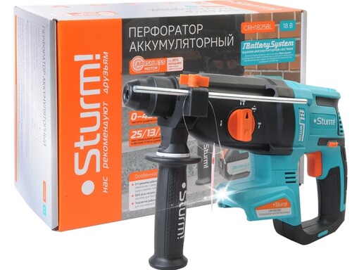 Купить Перфоратор Sturm! CRH1825BL 1BatterySystem 18V , Без ЗУ, Без АКБ  9121720. Характеристики, отзывы и цены в Донецке