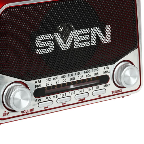 Купить Радиоприемник SVEN SRP-150 красный  5624160. Характеристики, отзывы и цены в Донецке