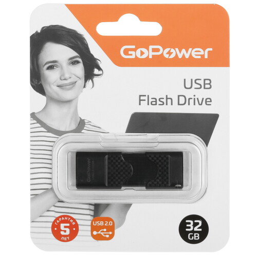 Купить Память USB Flash 32 ГБ GoPower [00-00025964]  5485548. Характеристики, отзывы и цены в Донецке