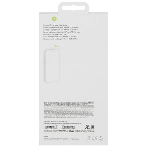Купить Накладка  Apple Clear Case with MagSafe для Apple iPhone 15 Pro Max прозрачный  5432385. Характеристики, отзывы и цены в Донецке
