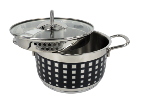 Купить Кастрюля Dariis Punto PNT-724 3.1 л 20 см серебристый  9174065. Характеристики, отзывы и цены в Донецке