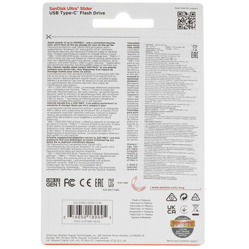 Купить Память OTG USB Flash 64 ГБ SanDisk Ultra Slider  5470882. Характеристики, отзывы и цены в Донецке