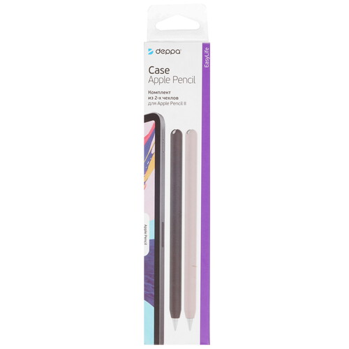 Купить Защитный чехол DEPPA Case Pencil для Apple Pencil (2nd Gen) розовый, черный  4712221. Характеристики, отзывы и цены в Донецке