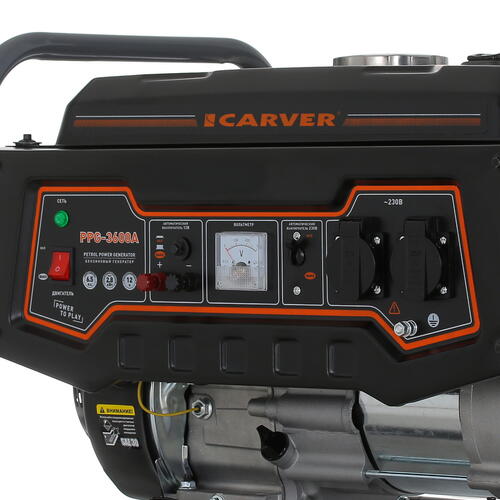 Купить Электрогенератор   бензиновый Carver PPG-3600А  1081878. Характеристики, отзывы и цены в Донецке