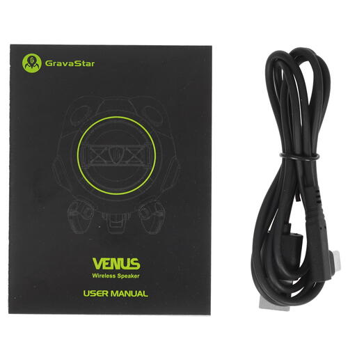 Купить Портативная колонка GravaStar Venus Shadow Black, черный  5076799. Характеристики, отзывы и цены в Донецке