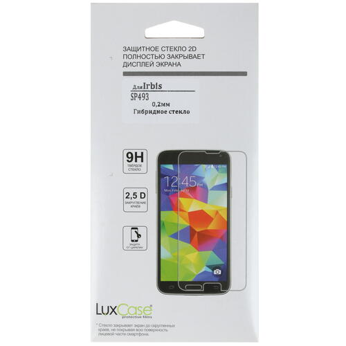 Купить Защитное гибридное стекло LuxCase для экрана IRBIS SP493  4838868. Характеристики, отзывы и цены в Донецке