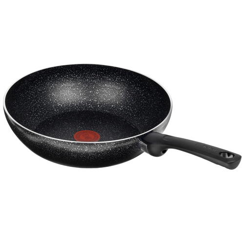 Купить Вок-сковорода Tefal Brut 4220628, 28 см черный  5081623. Характеристики, отзывы и цены в Донецке