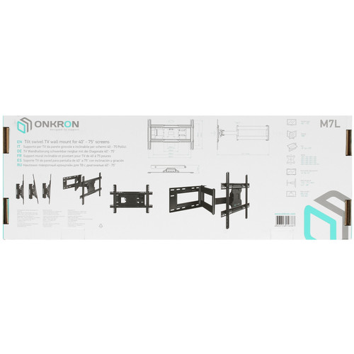 Купить Кронштейн для ТВ ONKRON M7L черный  4830286. Характеристики, отзывы и цены в Донецке