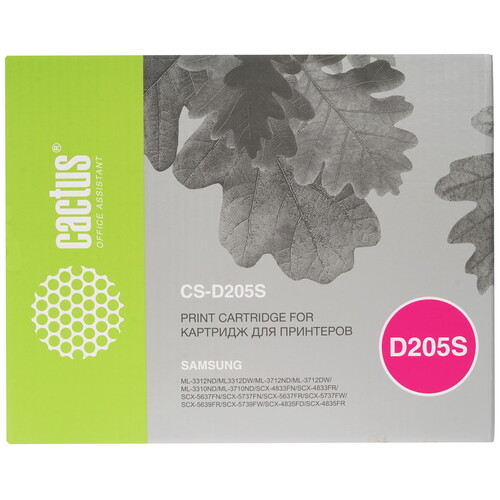 Купить Картридж лазерный Cactus CS-D205S черный, с чипом  7936873. Характеристики, отзывы и цены в Донецке