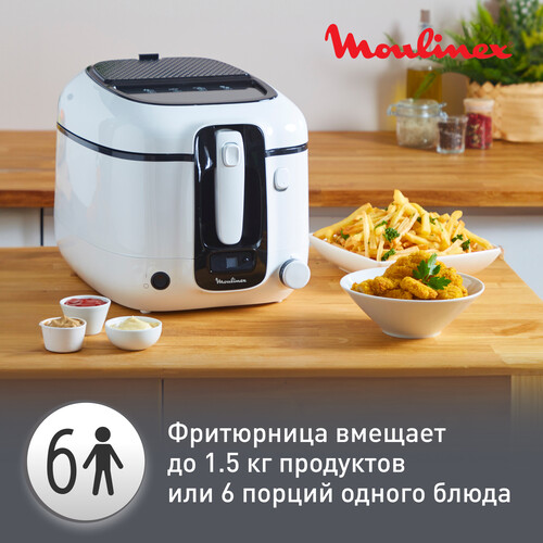 Купить Фритюрница Moulinex Super Uno AM314010 белый  5608724. Характеристики, отзывы и цены в Донецке