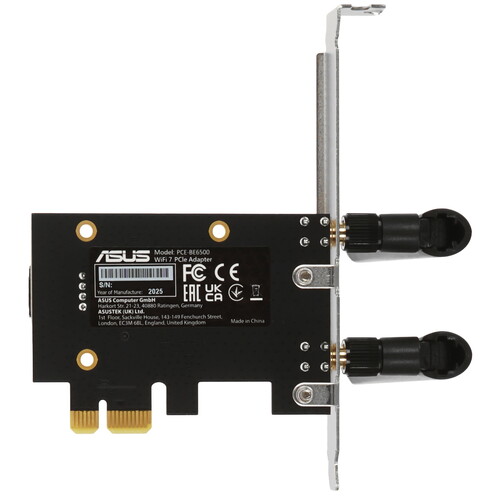 Купить Wi-Fi адаптер + Bluetooth ASUS PCE-BE6500  5628616. Характеристики, отзывы и цены в Донецке