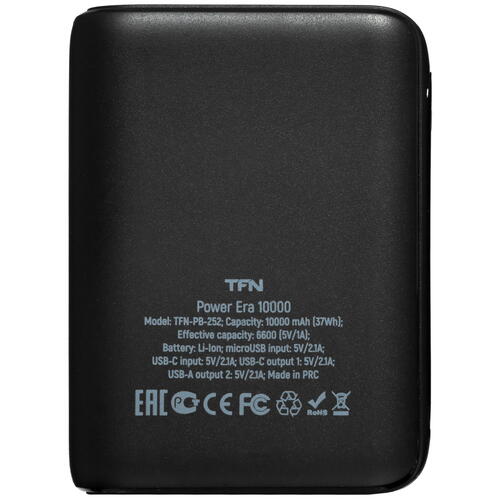 Купить Портативный аккумулятор TFN Power Era 10 черный  5465786. Характеристики, отзывы и цены в Донецке