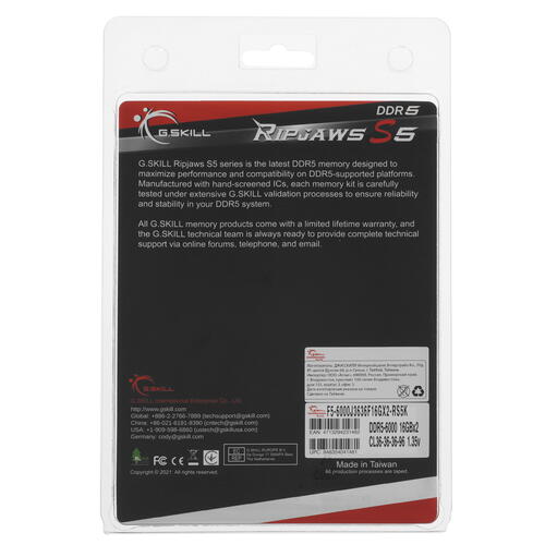 Купить Оперативная память G.Skill Ripjaws S5 [F5-6000J3636F16GX2-RS5K] 32 ГБ  5078979. Характеристики, отзывы и цены в Донецке