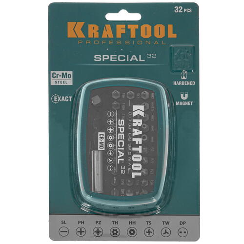 Купить Набор бит KRAFTOOL SPECIAL-32  9975845. Характеристики, отзывы и цены в Донецке