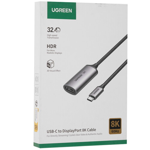 Купить Переходник однонаправленный Ugreen USB Type-C - DisplayPort, 0.1 м  9147612. Характеристики, отзывы и цены в Донецке