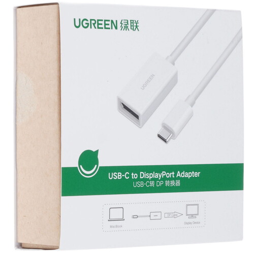 Купить Переходник однонаправленный Ugreen USB Type-C - DisplayPort, 0.15 м  9983619. Характеристики, отзывы и цены в Донецке