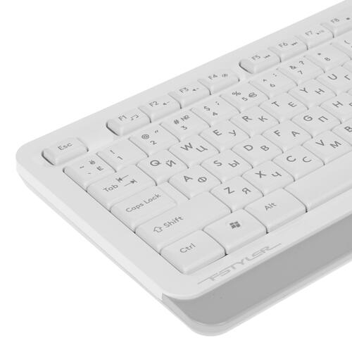Купить Клавиатура+мышь беспроводная   A4Tech Fstyler FG1010 белый  1395914. Характеристики, отзывы и цены в Донецке