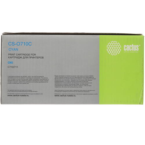 Купить Картридж лазерный Cactus CS-O710C голубой, с чипом  7937205. Характеристики, отзывы и цены в Донецке