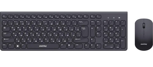 Купить Клавиатура+мышь беспроводная   Smartbuy SBC-250288AG-K черный  9096706. Характеристики, отзывы и цены в Донецке