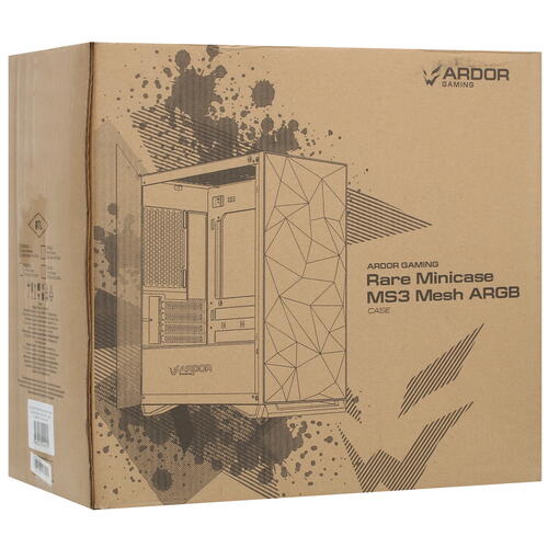 Купить Корпус ARDOR GAMING Rare Minicase MS3 Mesh ARGB  белый  5083936. Характеристики, отзывы и цены в Донецке