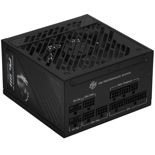 Купить Блок питания MSI MPG A850GS PCIE5  черный  5621770. Характеристики, отзывы и цены в Донецке