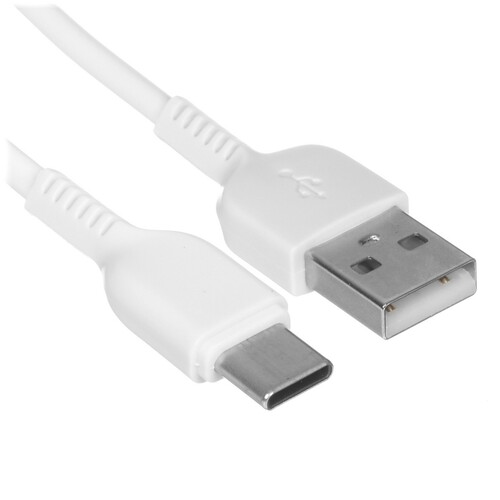 Купить Кабель круглый Hoco USB Type-C - USB 2.0 Type-A белый 2 м  5459946. Характеристики, отзывы и цены в Донецке