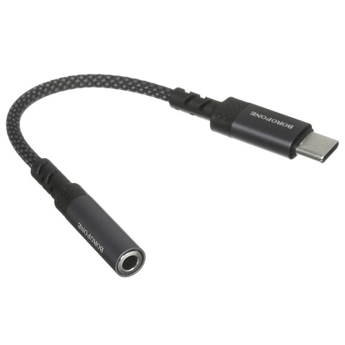 Купить Кабель   Borofone USB Type-C - jack 3.5 мм серый  5635755. Характеристики, отзывы и цены в Донецке