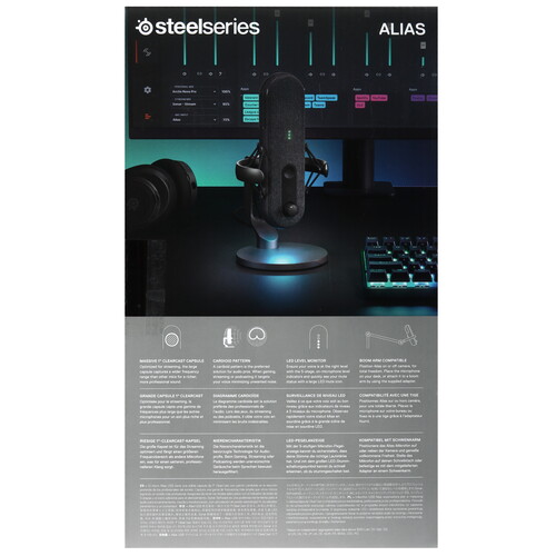 Купить Микрофон Steelseries Alias черный  5485691. Характеристики, отзывы и цены в Донецке