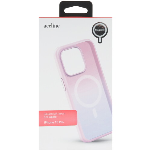 Купить Накладка  Aceline Gradient для Apple iPhone 15 Pro розовый  9105950. Характеристики, отзывы и цены в Донецке