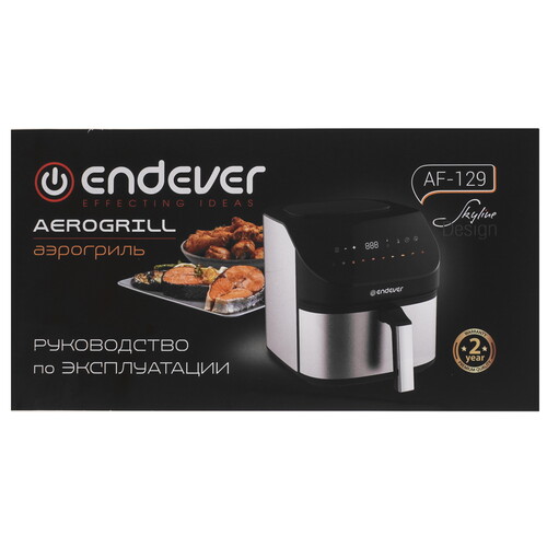 Купить Аэрогриль Endever AF-129 черный  9207960. Характеристики, отзывы и цены в Донецке