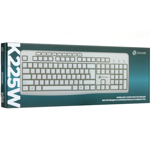 Купить Клавиатура  беспроводная Oklick K225W  5603400. Характеристики, отзывы и цены в Донецке