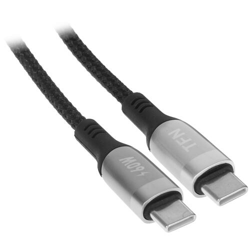 Купить Кабель круглый TFN USB Type-C - USB Type-C серебристый 1.2 м  5009537. Характеристики, отзывы и цены в Донецке