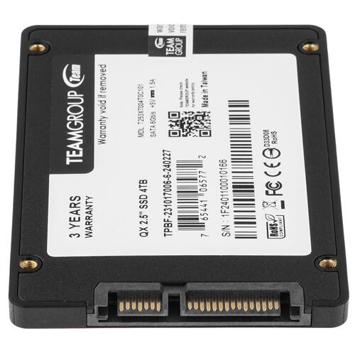 Купить 4000 ГБ 2.5" SATA накопитель TEAMGROUP QX [T253X7004T0C101]  5445563. Характеристики, отзывы и цены в Донецке