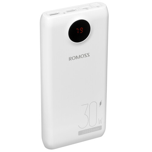 Купить Портативный аккумулятор Romoss SW20S Pro белый  5407270. Характеристики, отзывы и цены в Донецке