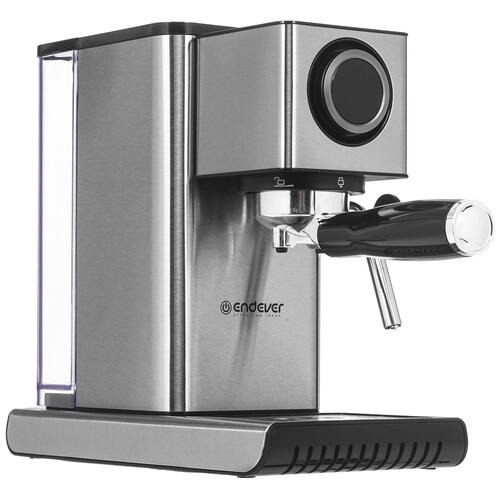 Купить Кофеварка рожковая Endever Costa-1090 серебристый  9014969. Характеристики, отзывы и цены в Донецке