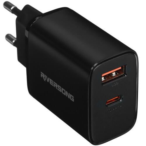 Купить Сетевое зарядное устройство Riversong SafeKub D3 черный  5487655. Характеристики, отзывы и цены в Донецке