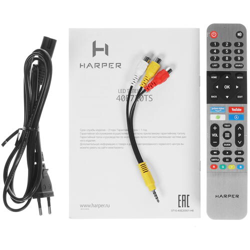 Купить 40" (101 см) Телевизор Harper 40F720TS черный  8165702. Характеристики, отзывы и цены в Донецке