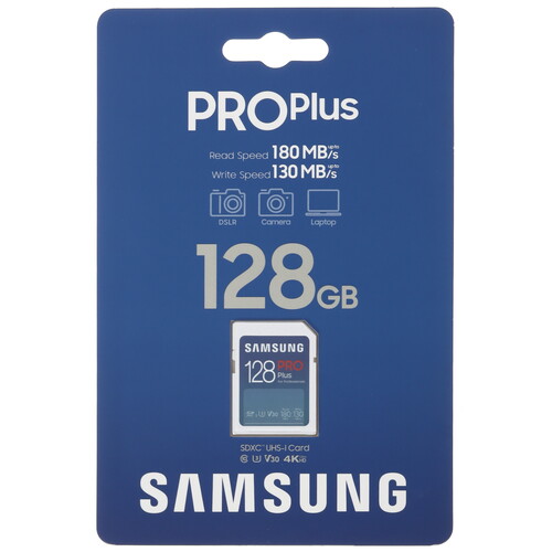 Купить Карта памяти Samsung PRO Plus SDXC 128 ГБ  5465054. Характеристики, отзывы и цены в Донецке