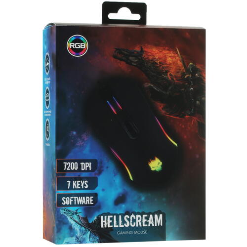 Купить Мышь проводная DEXP Hellscream Black  черный  4793578. Характеристики, отзывы и цены в Донецке