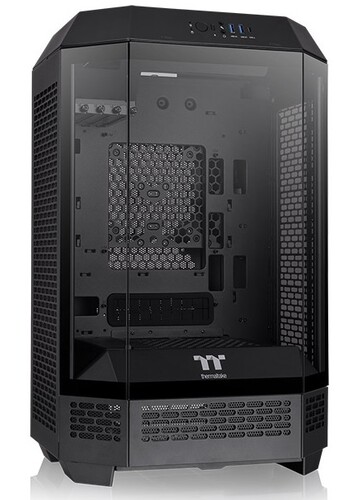 Купить Корпус Thermaltake The Tower 300 Black [CA-1Y4-00S1WN-00] черный  5447905. Характеристики, отзывы и цены в Донецке