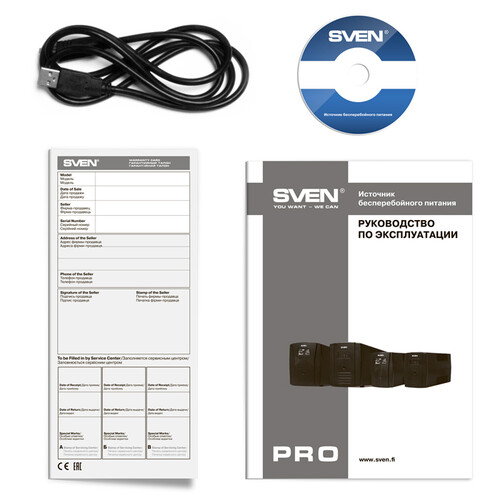 Купить ИБП SVEN Pro 1000  1094910. Характеристики, отзывы и цены в Донецке