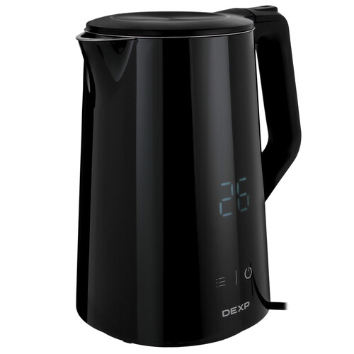 Купить Электрочайник DEXP EK-18TSB черный  9056382. Характеристики, отзывы и цены в Донецке