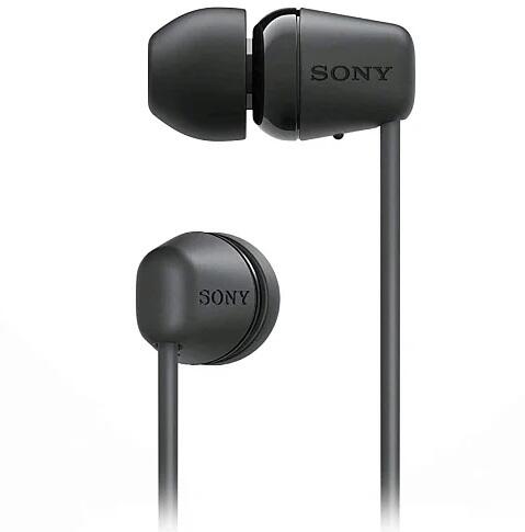 Купить Беспроводные наушники Sony WI-C100 черный  5432866. Характеристики, отзывы и цены в Донецке